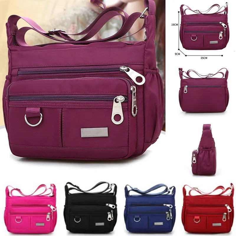 Waterproof Nylon Shoulder Bag Large Capacity Handbag