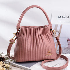 Women's Small Pu Leather Bucket Handbag Crossbody Bag Shoulder Sac Vert