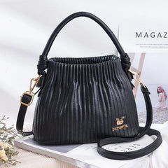 Women's Small Pu Leather Bucket Handbag Crossbody Bag Shoulder Sac Vert