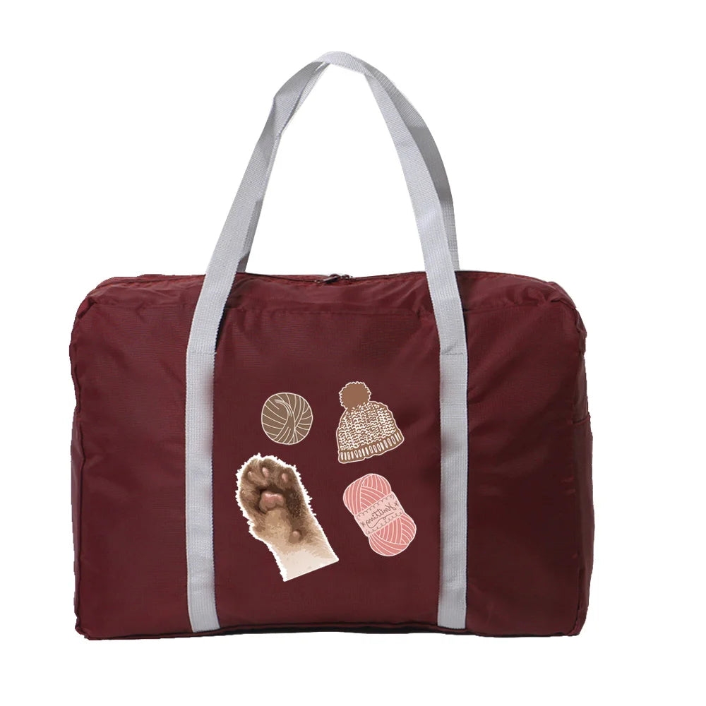 Women's Waterproof Travel Bag Large Capacity Weekend Tote Duffle Shoulder Bags