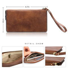 Women's Leather Handbag Wallet - Large Capacity Mobile Phone Bag