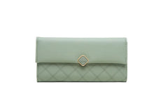 Women's Long Buckle Handbag PU Wallet Bag