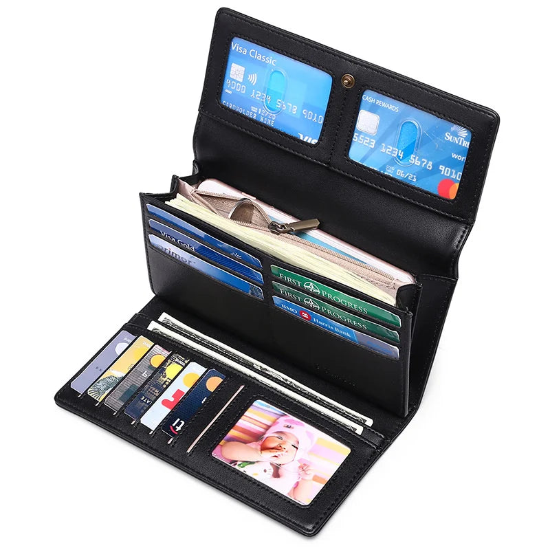Women's RFID Wallet Large Capacity Long Handbag
