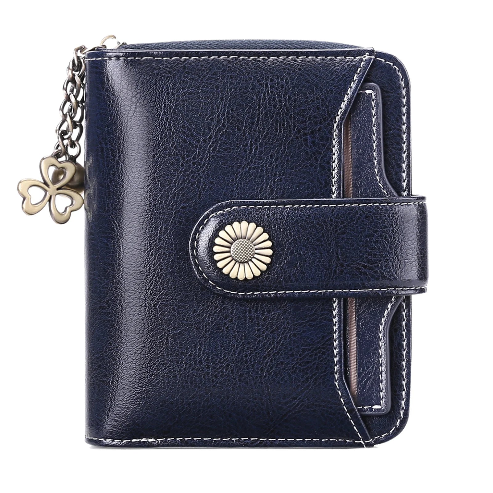 Short Leather Wallet with Large Capacity