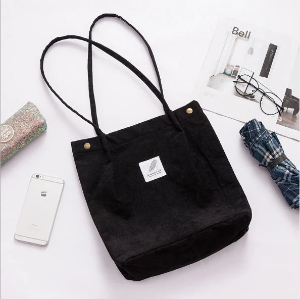 Corduroy Handbag Shoulder Messenger Bag Satchel Tote Purse Bags