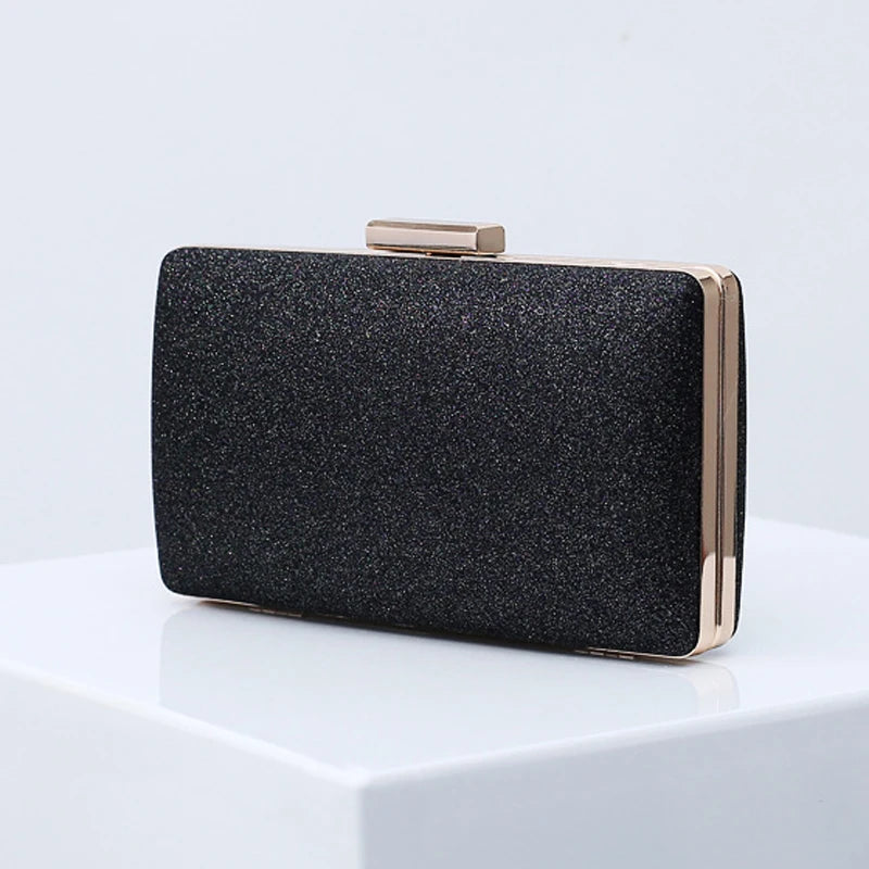 Champagne Evening Clutch Crossbody Bag for Wedding