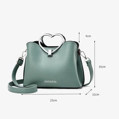 Yellow PU Leather Crossbody Bag Shoulder Travel Handbag Ladies Messenger