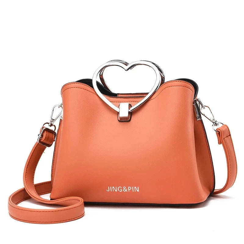 Yellow PU Leather Crossbody Bag Shoulder Travel Handbag Ladies Messenger