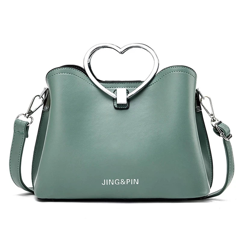 Yellow PU Leather Crossbody Bag Shoulder Travel Handbag Ladies Messenger