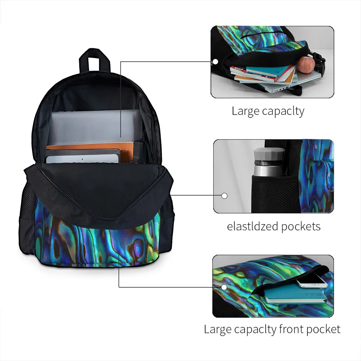 Zealand Paua Shell Backpacks - Men's & Women's Bags