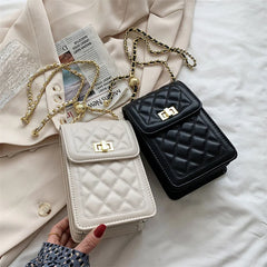 Women Mini Shoulder Bag with Chain Strap Ladies Small Clutch Wallet