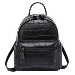 Arrival Crocodile Pattern Women's Bag Embossed Ladies Small Backpack