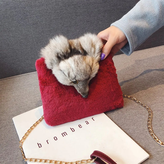 Autumn Plush Fox Wallet