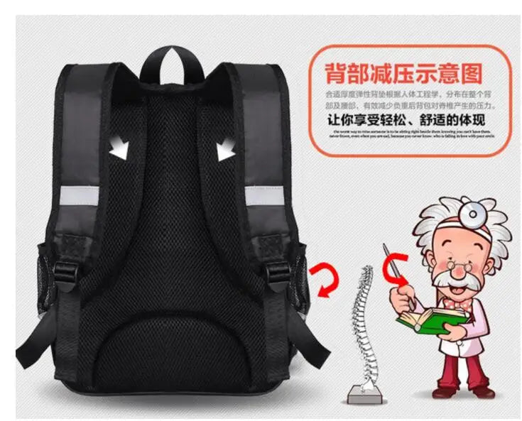 Cartoon Schoolbag Large Capacity Double Layer Backpack Children's Backpack