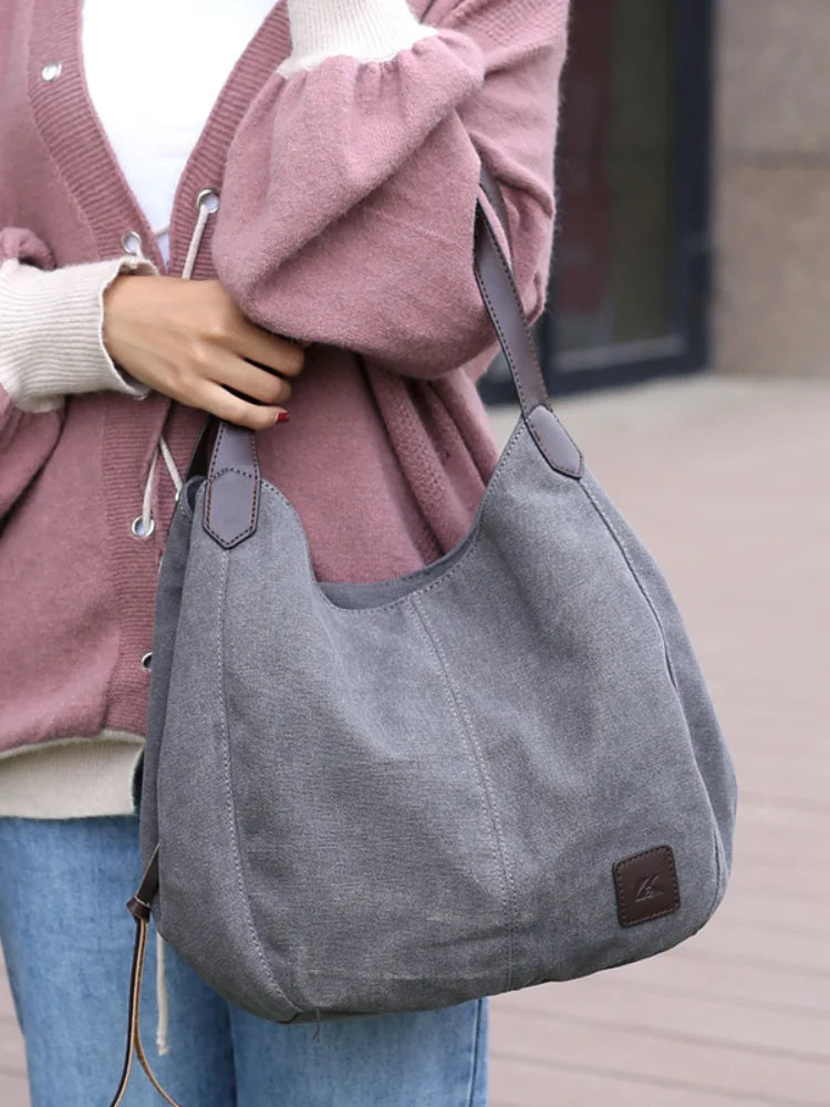 Canvas Women Handbags Wild Art Shoulder Bags Casual Bag