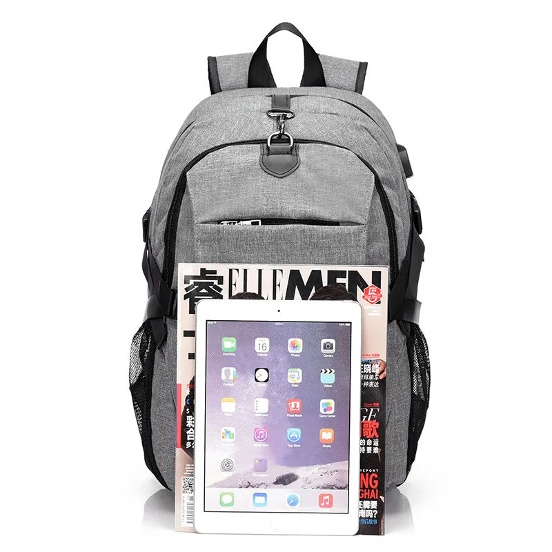 USB Laptop Backpack Charging Anti-Theft Daypacks Mochila