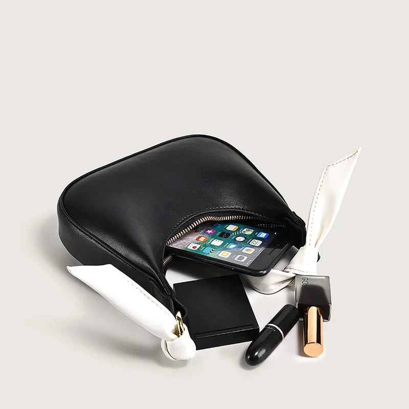 Cowhide Shoulder Bag Women's Handbag Girl Tote Bag Lady Leather Bag