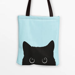 Corgi Bucket Canvas Handbag Large Capacity Shopping Bag Lady Shoulder Bag