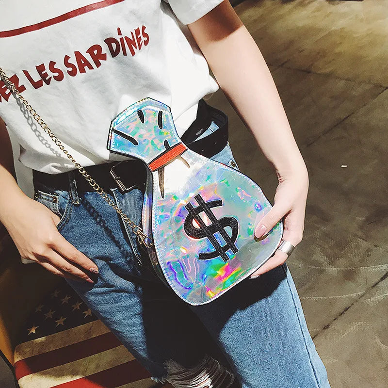 Chic Laser Shoulder Bag Crossbody Messenger Purse