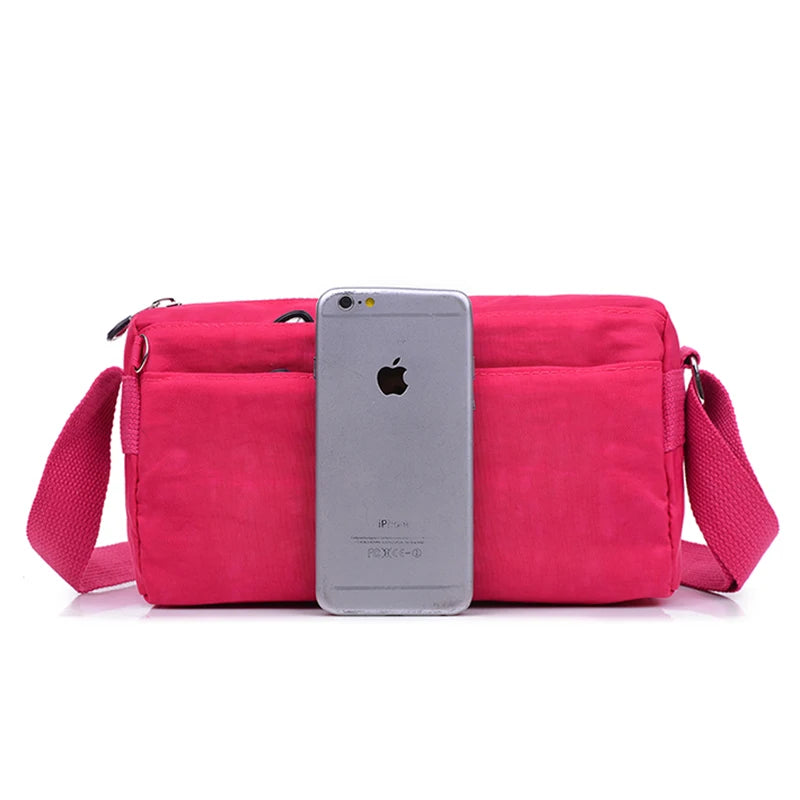 Women's Messenger Bag Crossbody Waterproof Nylon Handbag Shoulder Purse