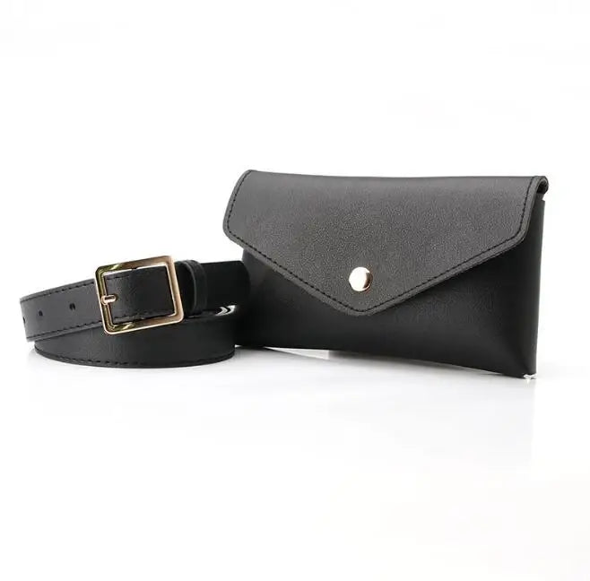 Women's Mini Belt Bag for Phone and Keys, Decorative Waist Belt