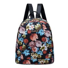 Women's Leisure Backpack Oxford Nylon Waterproof Travel Bag