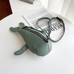 Flowers Pendant Handbag Women's Boston Bag PU Messenger Bag