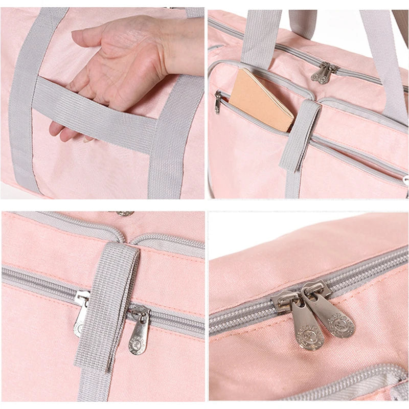 Foldable Duffel Bag Travel Portable Handbag Outdoor Shoulder Bag