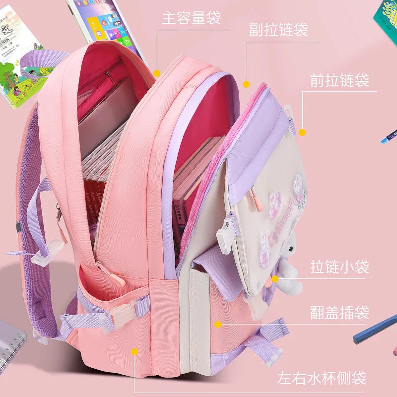 Princess Waterproof Schoolbag for Girls