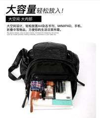 Women's PU Leather Backpack School Bag Waterproof