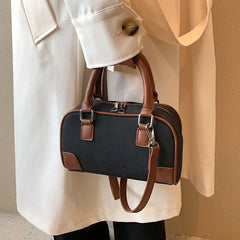 Suede Patchwork Leather Women Totes Bag Small Messenger Crossbody Shoulder Bag