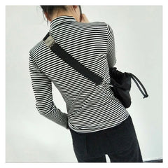 Women Shoulder Bag Nylon Waterproof Drawstring Messenger Bag 126
