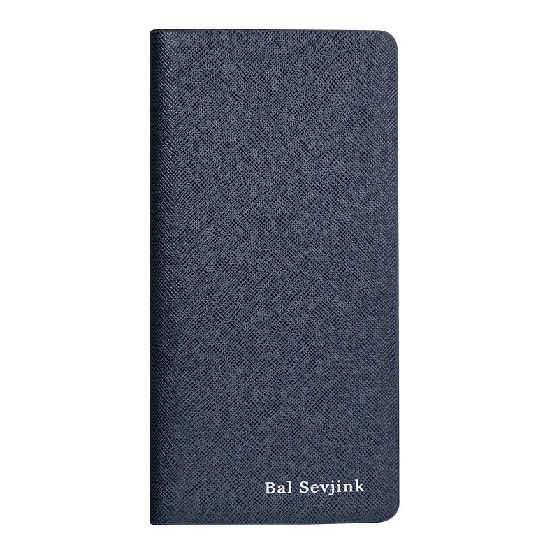 Men's Short Wallet Cross Pattern Multi-Card Large Capacity Wallet