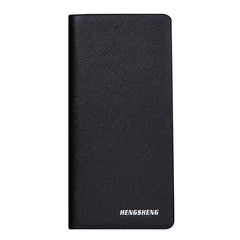 Men's Short Wallet Cross Pattern Multi-Card Large Capacity Wallet