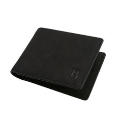 Men's Smooth Leather Cross-Section Wallet