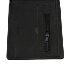 Men's Smooth Leather Cross-Section Wallet
