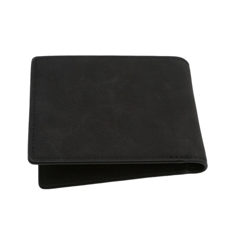 Men's Leather Wallet Cross-Section Multi-Function Short Wallet
