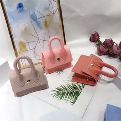 Women Summer Candy Colored Bag PVC Silicone Jelly Shoulder Messenger Bag