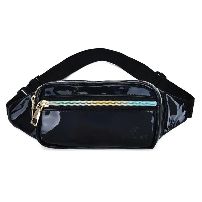Laser PU Leather Chest Bag for Women