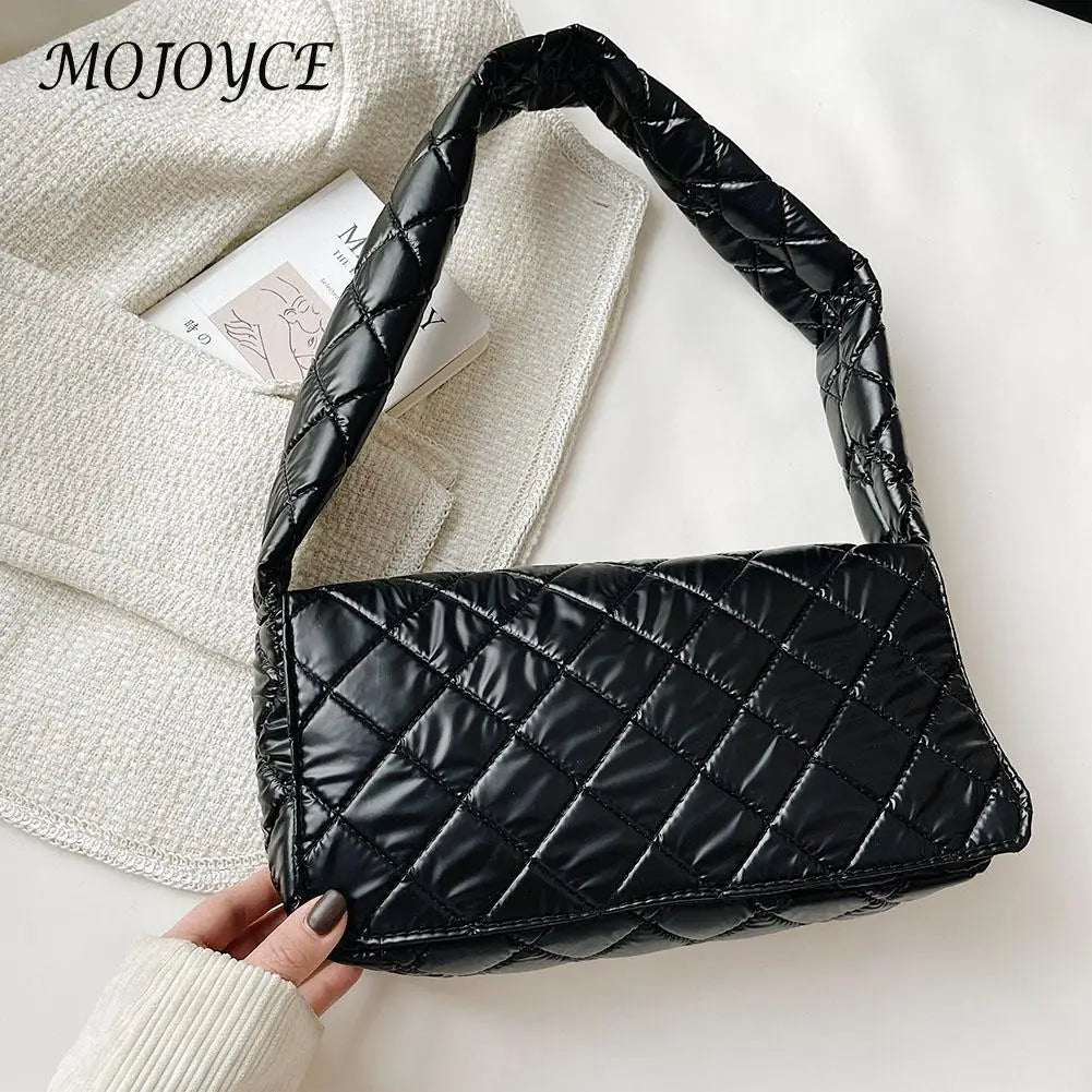 Women Space Padded Nylon Vintage Armpit Bag