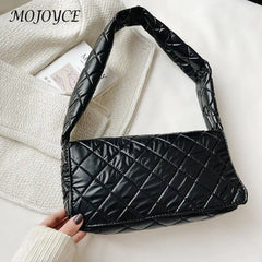 Women Space Padded Nylon Vintage Armpit Bag