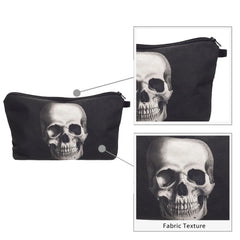 Skull Old-School Handbag Makeup Bag Organizer Kids Stationery Purse