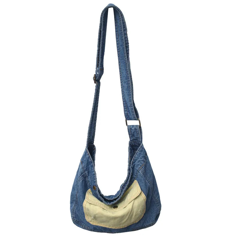 Denim Shoulder Bag Crossbody Phone Bag for Women