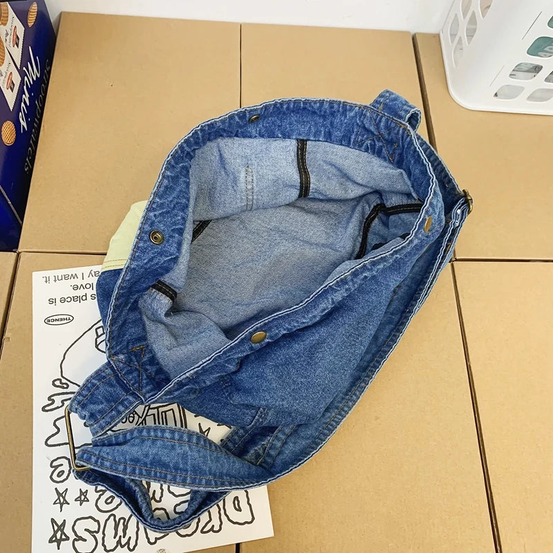 Denim Shoulder Bag Crossbody Phone Bag for Women