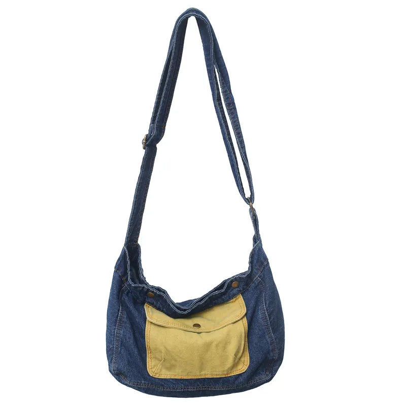 Denim Shoulder Bag Crossbody Phone Bag for Women