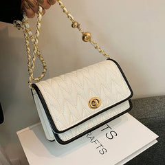 Women's Rhombic Chain One Shoulder Bag