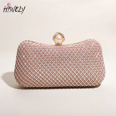 Rhinestone Dinner Clutch Bag, Diamond-Studded Shoulder Messenger Bag