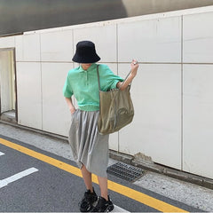 Transparent Gauze Shoulder Bag Light Shopping Bag Beach Handbag