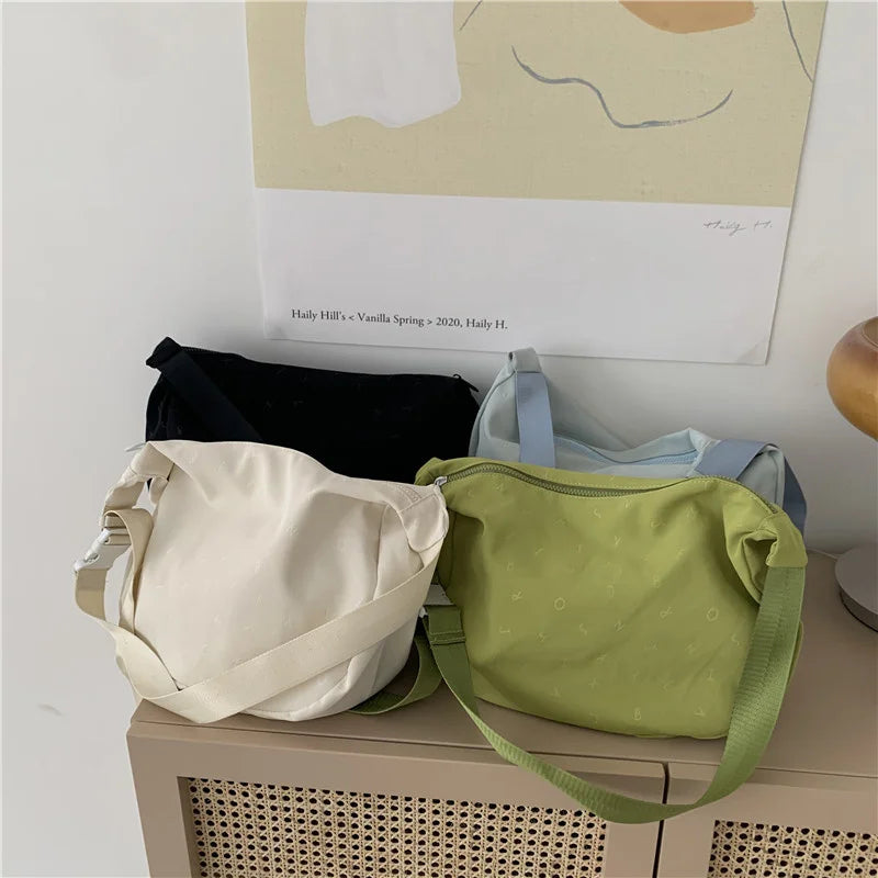Unique Printed Messenger Bag Nylon Dumpling Bag