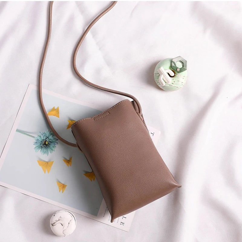Vertical Mobile Phone Bag Female Satchel Handbag Mini Crossbody Shoulder Bag